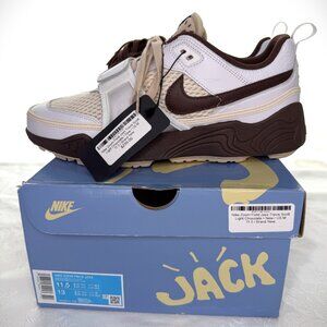 Nike Zoom Field Jaxx Travis Scott Lt Chocolate Brown White Men's Size 11.5